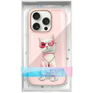 Nimmy Coque De Téléphone Iphone 16 Pro Lunettes Roses Chat Cool pas cher