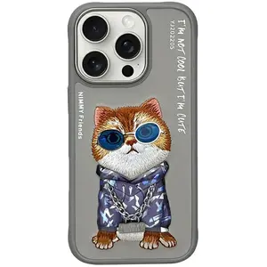 Nimmy Coque De Téléphone Iphone 16 Pro Lunettes Chat Cool pas cher