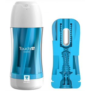 Masturbateur vibrant Touch In Galaku Bleu   pas cher