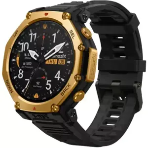 Comparateur de prix : Amazfit T-Rex 3 Pro Black Gold Smartwatch (48 mm), Montre connectée