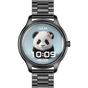 Comparateur de prix : Colmi Smart Watch L28 (Black + Black steel strap), Montre connectée