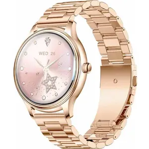 Comparateur de prix : Colmi Smart Watch L28 (Gold + Gold steel strap), Montre connectée