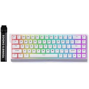 MCHOSE Ace68 E-sport - Wit 65% Hall Effect Ice Blue Magnetische Switch... pas cher