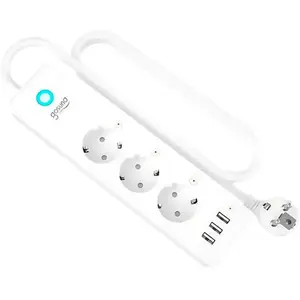 Gosund Multiprise P1 Plus Smart Wifi 3x Ac Schuko/3x Usb-a Tuya pas cher