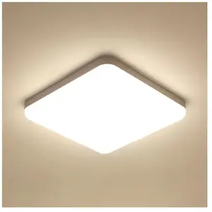 Plafonnier led 32W 3600LM, Étanche IP54, Luminaire Plafonnier pour Salle de Bain Cuisine Couloir Balcon 25cm - Lumière Neutre 4500K - Comely pas cher