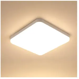 Comely - Plafonnier led 32W 3600LM, Étanche IP54, Luminaire Plafonnier pour Salle de Bain Cuisine Couloir Balcon 25cm - Lumière Chaude 3000K pas cher