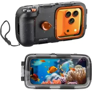 Telesin Smartphone Duik Case met knoppen en vacuümpomp pas cher