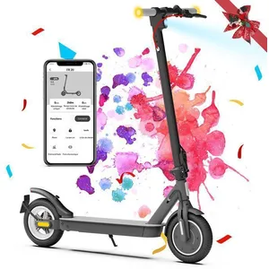 Édition limitée -Trottinette électrique Pliable -5TH WHEEL-10"-350W-25km/h-Autonomie 30km-Clignotants Avant Arrière-Cadeaux de Noël