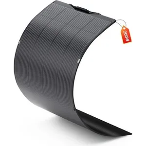 ALLPOWERS Panneau Solaire Flexible 200W ETFE Module Solaire Photovoltaïque, pour Toit RV Camping-Car Bateau