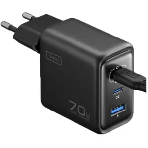 Chargeur INIU 70W pliable Leopard 2 USB-C + USB-A Noir pas cher