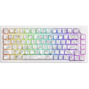 AKKO MONSGEEK M1 V5 - Contour Lines - White RGB Draadloos Hotswap Mechanisch Gaming Toetsenbord