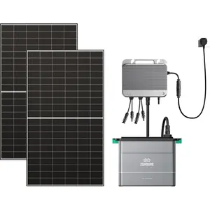 Kit solaire Zendure SolarFlow 800   2x panneaux bifaciaux 500W + 1x ba...