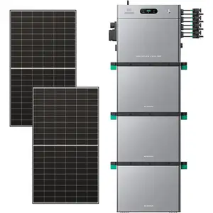 Zendure SolarFlow 2400 Pro - Batterie Solaire 2400W 24-168kWh avec 3xAB3000L (8.64 kWh) avec 500Wx2 Panneau Bifacial