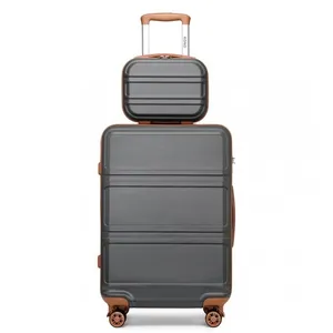 Kono Set de 2 Valise de Voyage Valise Rigide ABS Bagage Cabine 55cm Va... pas cher