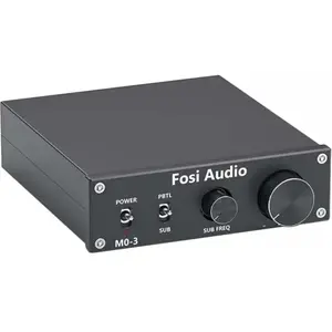 Fosi Audio M03 Subwoofer Amp, Amplificateur stéréo, Noir