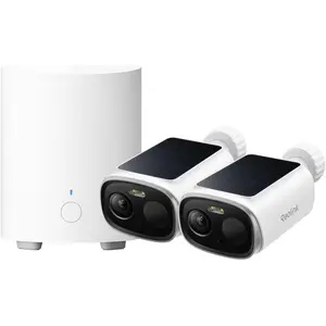 Reolink Hub 1 mit 2x Argus B340S, Caméra réseau, Blanc pas cher