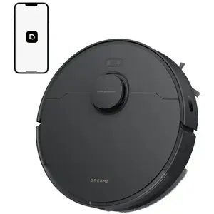DREAME D20 Robot aspirateur,aspiration 13 000 Pa,brosse duo pour poils d'animaux,navigation avec capteur distance laser,aspirateur et laveur 2-en-1,batterie 5 200 mAh,application et commande vocale