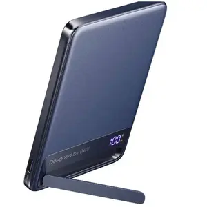 Batterie nomade INIU 5000 mAh magnet Qi2 MagPro slim bleu pas cher