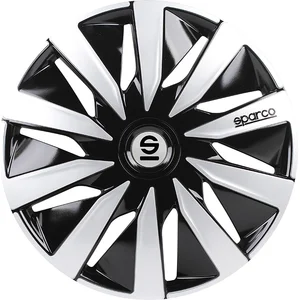 Comparateur de prix : SPARCO 4 Enjoliveurs Lazio 13" Noir et Argent
