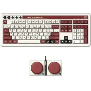 Comparateur de prix : 8BitDo Retro 108 Mechanical Keyboard with 108 Keys and Integrated Nump...