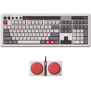 8BitDo Retro Mechanical Keyboard (N Edition) with Integrated Numpad Du... pas cher