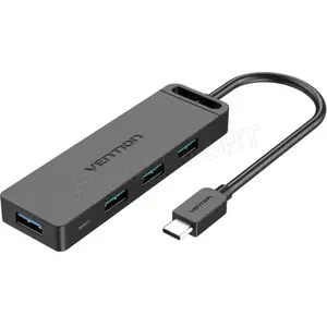 Vention USB C naar 4 Poort USB 3.0 Hub met OTG Functie