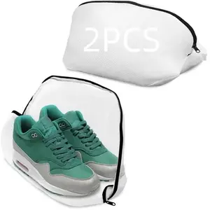 Sac de Lavage pour Chaussures 2Pcs,Sacs à Linge Sac de Machine à Laver... pas cher