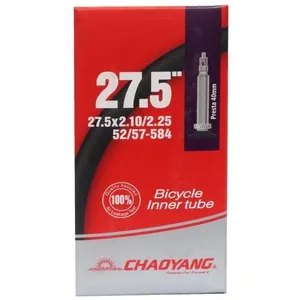 Roues et pneus Chambres à air Msc Chaoyang Standart Tube 2.25 Fv - 27.5 x 2.10 - Noir pas cher