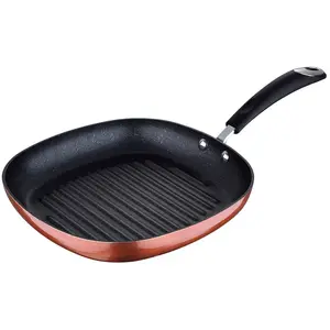 San Ignacio Q2373 Poêle Grill, Aluminium, cuivre, 28 cm, Moulé sous Pression, 28 cm Q2373Vendu parbricoinn