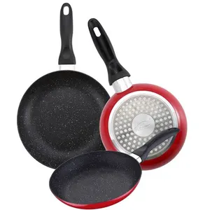GENERIQUE - Set 3 Poêles (16+20+24cm) Aluminium Pressé Sg-6855 San Ignacio pas cher