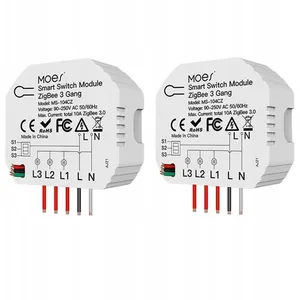 Module Interrupteur Intelligent Zigbee - Moes - 3 Canaux - Contrôle Vo... pas cher