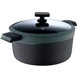 Kookpan met Deksel Masterpro Reeco BGMP8108 Zwart Aluminium Siliconen (Ø 28 x 13,5 cm) (3,8 L)