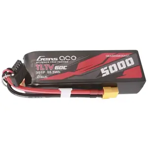 Gens Ace Batterie Lipo G-tech 60c 3s1p Avec Connecteur Xt60 5000mah 11... pas cher