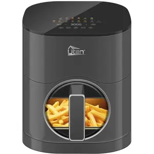 Friteuse à Air Sans Huile - UTEN - 5,5L - 2000W - écran Tactile Numérique LED - Avec 14 Fonctions Prédéfinies  - Fenêtre Visible pas cher