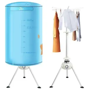 Séche à Linge Chauffant Électrique Pliable,UTEN 1000W Séchoir Chauffage Pliable Électrique avec Réglage de L'heure pas cher