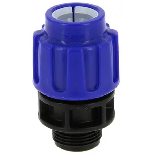 Raccord polypropylene compression - PE O25 - Mâle 1" - 10 bar pas cher