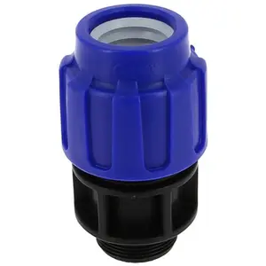 Raccord polypropylène compression 10bar Mâle 1'1/2 PE Ø40 pas cher
