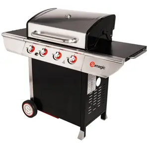 Barbecue gaz SOMAGIC MANHATTAN 400 GP - Cuve émaillée 72 x 44 cm - 14 ... pas cher