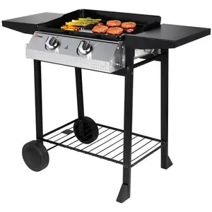 SOMAGIC Plancha à gaz 2 feux 53kW PAMPLUNA pas cher