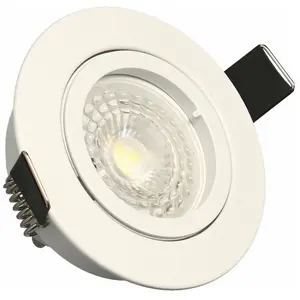 Comparateur de prix : KIT 3 SPOTS ENCASTRABLE SAPHYR Orient. GU10 5W/2700K/380lm/Ø83/Blanc