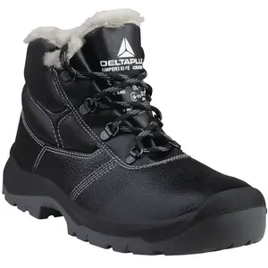 Deltaplus, Chaussures de travail, Chaussures d'hiver JUMPER3 S3/PELZ/SRC, taille 43, noir (43) pas cher