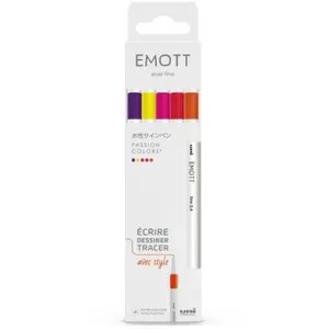 Comparateur de prix : Pochette de 5 feutres couleurs passion - Uni-ball