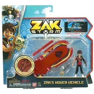 Véhicule aéroglisseur avec figurine Zak Storm Bandai pas cher