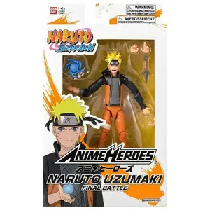 Figurine Anime Heroes - Bandai - Naruto Shippuden - Naruto Uzumaki (Fi... pas cher