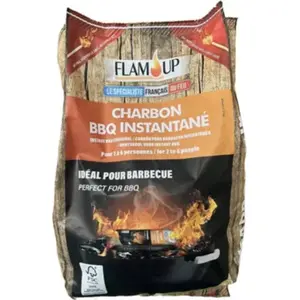 FLAMUP Charbon de bois instantané pas cher