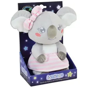 Jemini Mimi Koala Knuffel Pink Glow in the Dark - ± 22 cm - Pluche pas cher