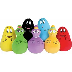 Lot de 7 peluches - BARBAPAPA - JEMINI - 28 cm pas cher