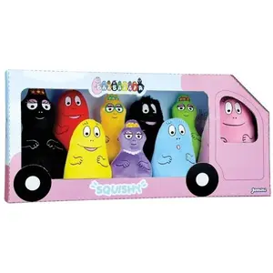 Sombo JEMINI 024390 Barbapapa Coffret 9 Peluches +/-15 CM, Multicolore pas cher