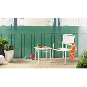 Brise-vue plastique vert 85% occultant 1,2 x 5 m - INTERMAS - TRIONET pas cher