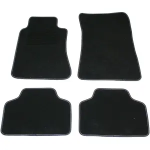 DBS - Tapis de Sol - Voiture/Auto - Semi Sur Mesure - 4 Pièces : Avant + Arrière - Antidérapant, Noire pas cher